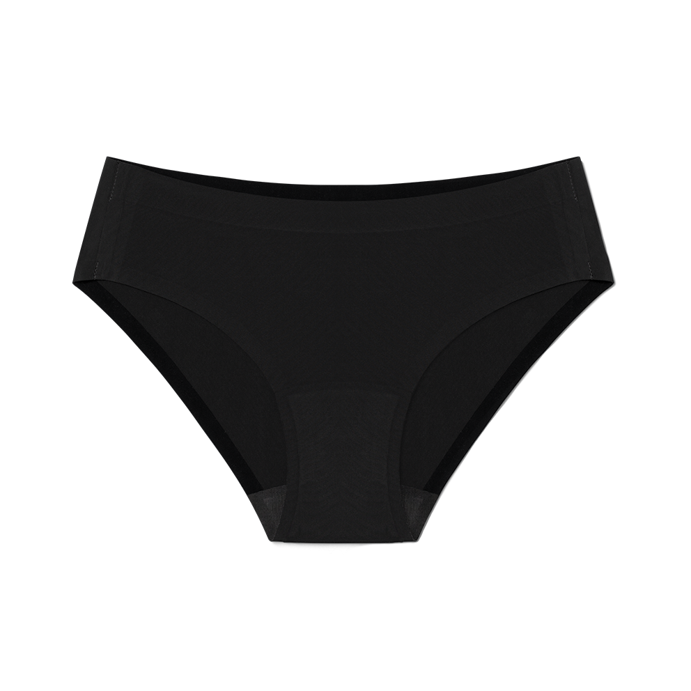 Knosfe No Show Underwear Menstrual Period Briefs Leak Proof Mid Waisted  Ladies Underwear Panties Plus Size 3 Pack Red XL