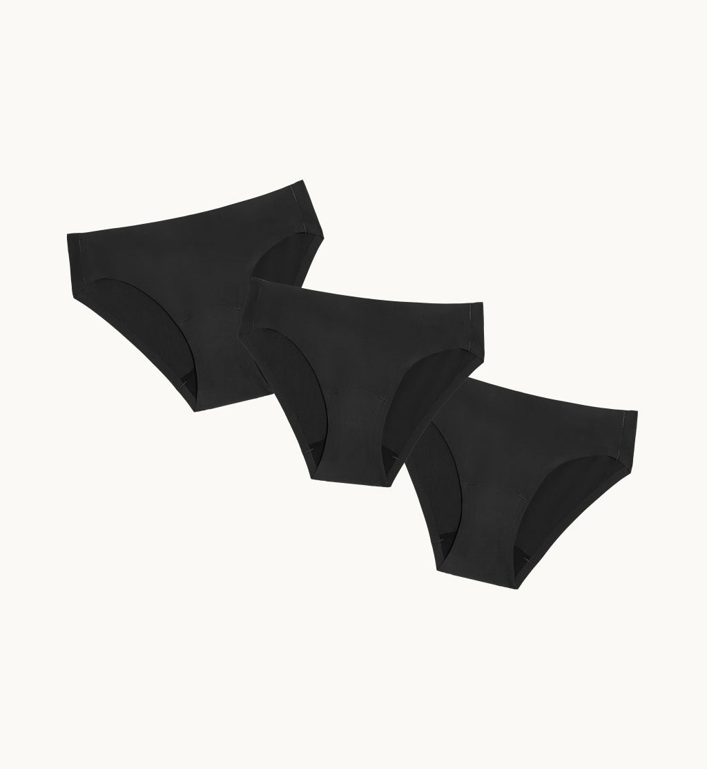 Knix Women's Super Absorbency Leakproof Bikini Size L Black