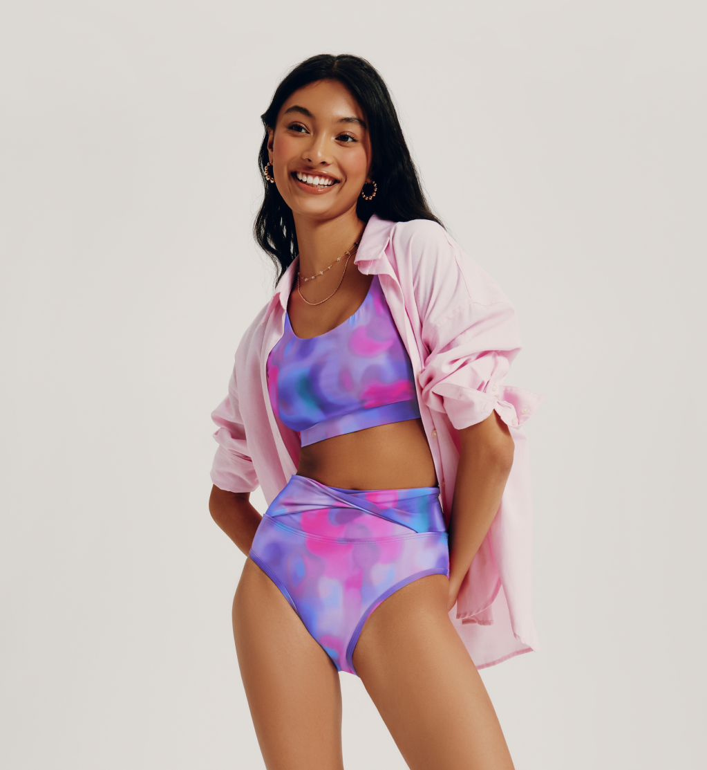 Leakproof Full-Coverage Bikini Bottom | Period Swimwear for Teens | Kt by  Knix