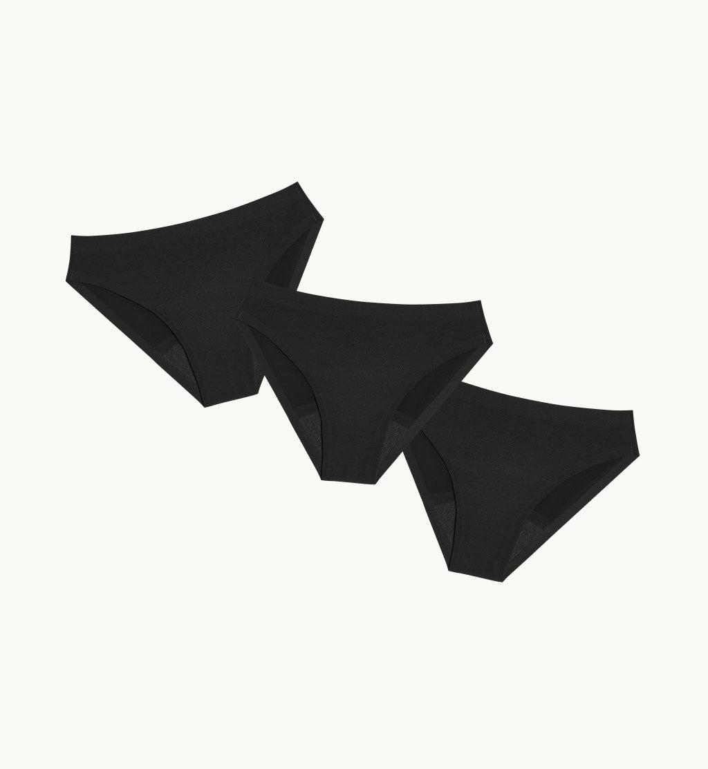 Reusable Period Underwear, Bikini, Medium, Black, 1 Count