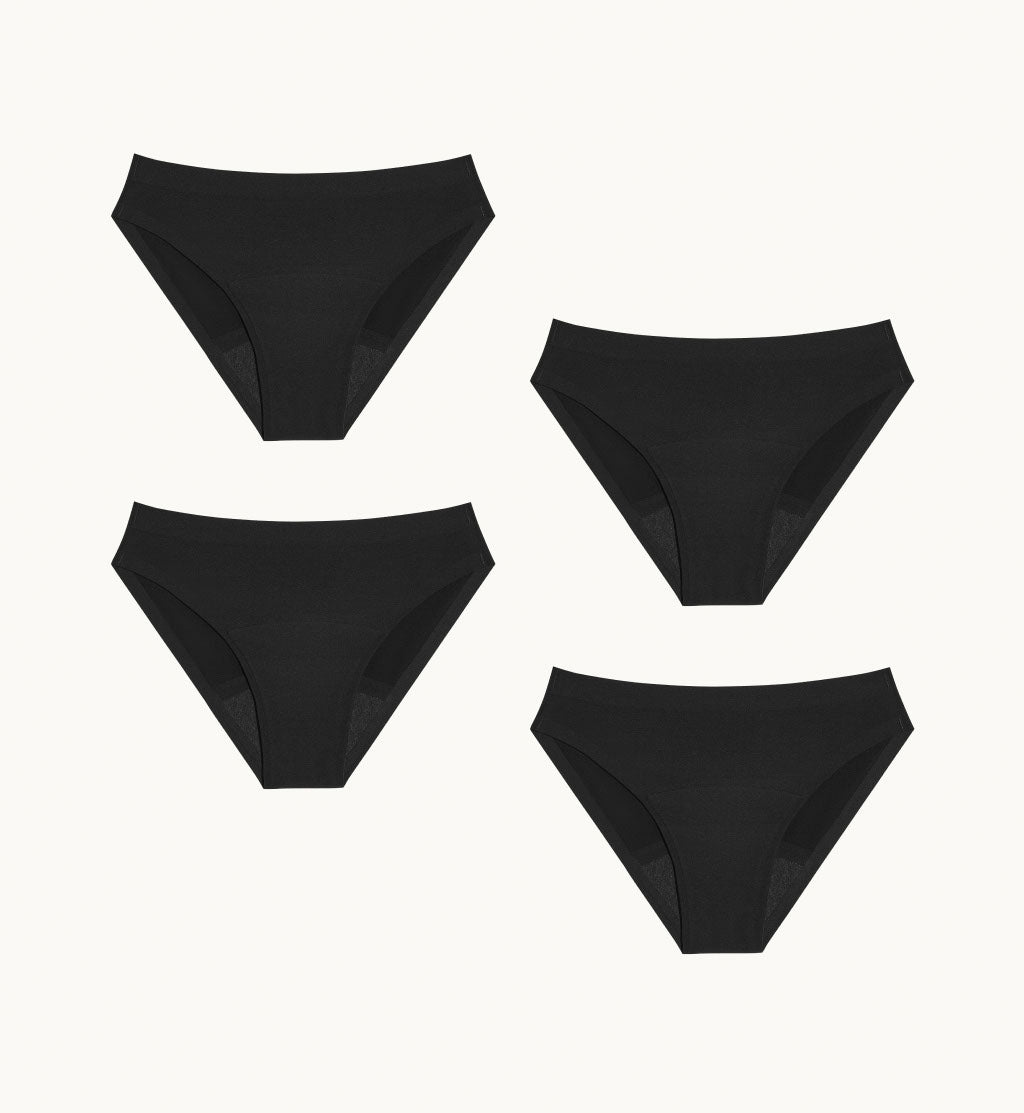 PULLIMORE 4 Pack Period Underwear for Women Mid Waist Leakproof